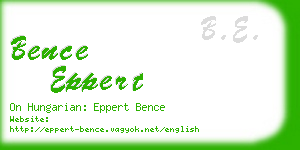 bence eppert business card